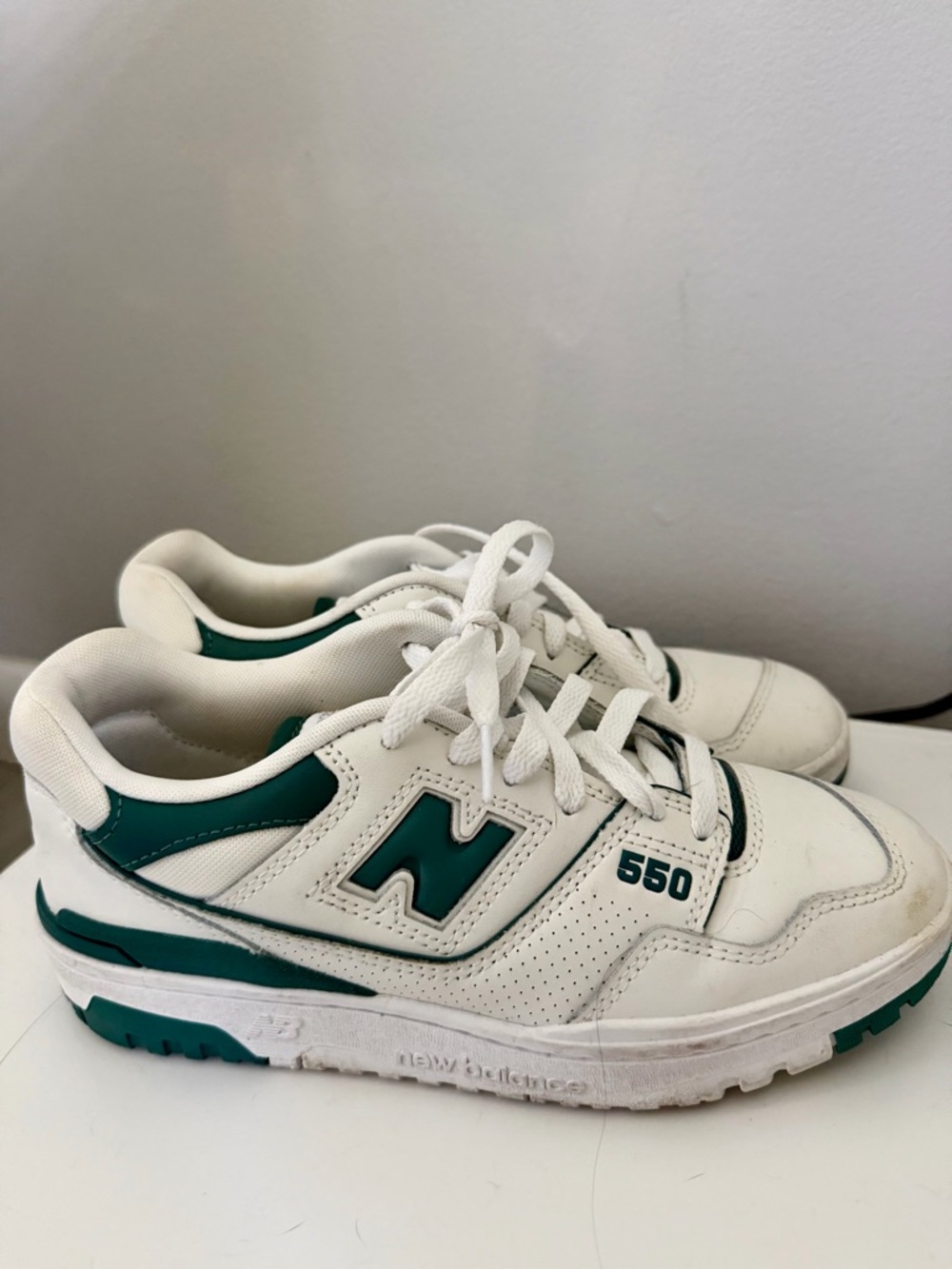 New Balance 550 White and Green